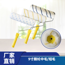 Huade Haojia decoration 9 inch roller brush diatom mud latex paint Acrylic medium hair water oily tools factory direct sales
