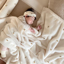ins freshman baby blanket kindergarten afternoon nap small quilt air conditioning quilted by newborn baby milk suede blanket Korean version