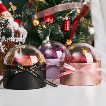 Christmas Apple box high-grade crystal Ping An fruit box gift box Christmas Eve creative transparent Christmas fruit box