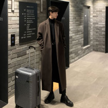 Cangshi Yishi autumn and winter new 100 percent cashmere coat British style loose long trend woolen coat men