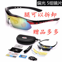 Cycling glasses eye protection sports self-style wind sunglasses polarized mountain bike running anti-sand female running goggles five pairs