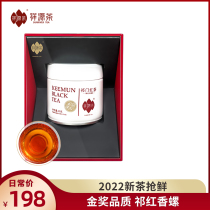 2022 new tea Xiangyuan tea Qi door black tea tea high-end special grade gold award Qi Hongxiang snail canned 40g tasted fresh
