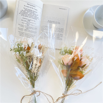 Korean ins Wind decoration fake flower bouquet simulation rose ear ornaments to send girlfriend holding flower photo props