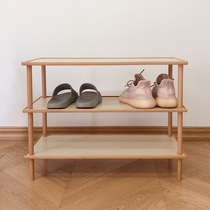 Simple multi-layer shoe rack narrow home Japanese-style home small shoe cabinet economical door low shoe shelf dormitory rack