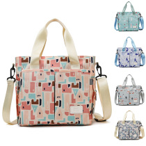 Mommy bag Mother and baby bag Baby supplies Bottle diaper clothes storage out of the light with baby portable messenger bag