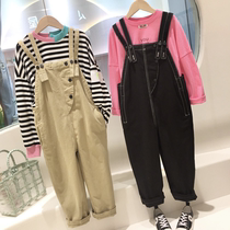 Spot small crowddesigner child clothing 2022 spring new male and female child back with pants casual pants