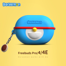 ROCK is suitable for free budspro protected shell Huawei headphones freebuds4 protective set wireless Bluetooth Doraemon dream cute 4e shell buds4 box f