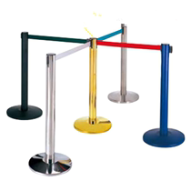 South stainless steel railing seat barrier-free access fence one-meter line telescopic belt Hotel welcome concierge column theater