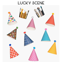 (Auspicious props) Party hat crown collection small birthday Korean birthday hat party photo festival