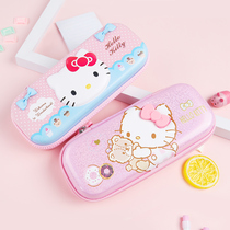 Hello Kitty primary school pupil pencil case cute stationery box female large capacity New Princess first grade two three girl pen box