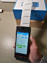 Bill printing scanning gun PDA label printer with self-adhesive label printing function PDA handheld terminal