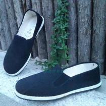 3544 cloth shoes old Beijing thousand layer bottom men casual deodorant and comfortable work shoes black canvas shoes sweat-absorbing foot shoes