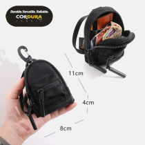 Day Train CORDURA Mini small double shoulder bag Hanging Accessories Small Bag Headphone Bag Key Bag Zero Money Coin Card Bag