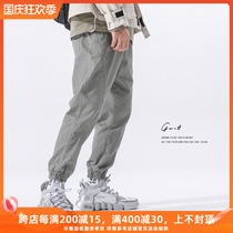 GWIT (machete) Spring and Autumn New American casual toe overalls mens loose half long pants