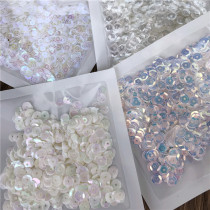 Hand sewn with holes bright sheet wedding dresses Decorative Clothing Accessories Act Out of Fish Scale Sheet String Beads Material 6MM