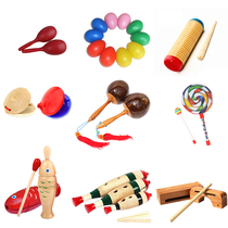  Kindergarten early education percussion instruments Orff childrens teaching set gift hand-held listening puzzle castanets toy