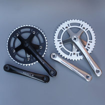 Dead flying teeth plate aluminum alloy racing tooth plate retro bicycle accessories aluminum alloy single speed 46T square hole middle shaft