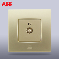 ABB switch socket panel steel frame by art Pearl Gold Gold TV socket panel wall socket AU301-PG