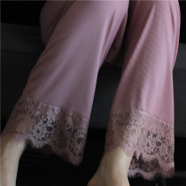 Home to home fairy gas Lazy Wind sleeping pants Sleeping Pants Slim lace Lace Lace Pants Casual Yoga Home Pants Women