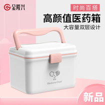  Medicine box Family pack Baby childrens medical box Full set of medicine storage box small emergency large baby medicine box household