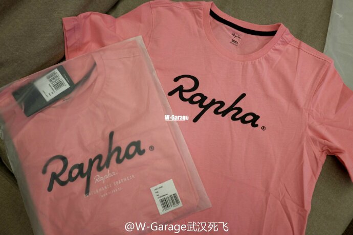 rapha short-sleeved T-shirt Road mountain dead flying bike logo logo base black and white powder