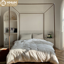 Floor style thickened plus coarse stainless steel aluminum alloy Single mosquito net rack accessories Home bracket fixed order made size