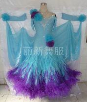 Lixin dance clothes factory direct sales Fashion goddess luxury new national standard dance modern performance Latin friendship evening dress