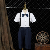 Childrens dress Boy suit suit Piano host flower girl performance suit Small suit Childrens performance costume summer