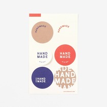 120 round ins minimalist hand made hand for closure with diy decorative sticker small label sticker 3CM