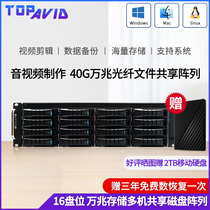 Rio Tinto SRB3L8516P-16 disc 40G 10000 trillion optical fiber audio-video production shared network storage