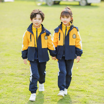 Kindergarten garden clothes first grade class uniforms children autumn and winter clothes Primary School uniforms spring and autumn suits three sets of assault clothes