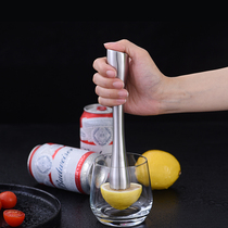 304 Stainless Steel Ice Hammer Mash Stick Fruit Squeeze Lemon Orange Juice Presser Mash Sticker Milk Tea Supplies Bars