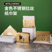 Restaurant Paper Towel Holder Stainless Steel Clip Paper Rack Hotel Tea Restaurant Eu Type Vertical Minima Countertop Knife Fork