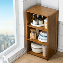 Kitchen slit shelf floor multi-layer storage rack supplies household Daquan countertop dish seasoning shelf