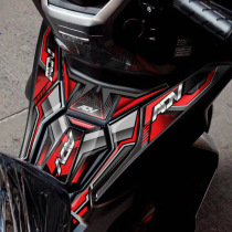 Motorcycle scooter modified parts fuel tank body sticker 5D carbon fiber fish bone protection ADV150 decorative decal