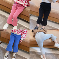 Female Baby Horn Pants 0-1-8 Year Old Baby Knit Pants Children 100 Hitch Horn Pants 2021 Spring Autumn Dress New