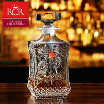 Italian RCR original imported crystal glass whisky wine bottle with lid bottle wine bottle bottle bottle jug decanter