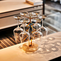 6 cups Christmas tree cup holder household light luxury wine wine wine cup holder glass hanging upside down cup holder