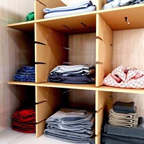 Cabinet partition wardrobe storage layered nail-free rack cabinet partition rack dormitory finishing rack free combination