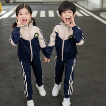 Kindergarten garden clothes spring and autumn clothes college style children cotton sports custom class uniforms school uniforms Spring and Autumn sets