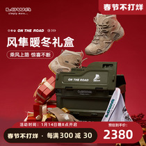(Wind Falcon) LOWA sand color ZEPHYR GTX waterproof and breathable middle help men and women combat boots limited New Year gift box