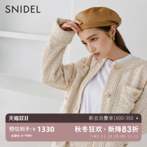 SNIDEL2022 autumn and winter new elegant small fragrance tweed single-breasted jacket jacket SWFJ224060