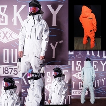 2021Sxxx Mcube alien series Save E T men and women couples white one-piece ski suit