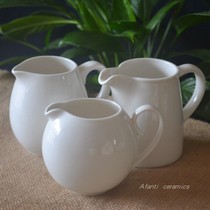 Foreign trade original single tail goods new bone china 300ml household heatable milk jar diy small milk pot fair cup clearance