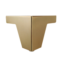 Nordic light luxury mirror titanium gold sofa foot TV cabinet foot tea table leg hardware foot bedside table foot metal leg