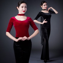 Female trembles Net Red Anchor body dress dress shirt pants catwalk training group dress slim increase Dance suit