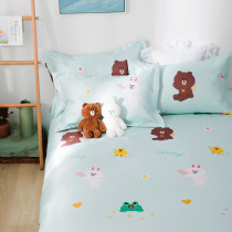 Multi Love Brown Bear Cool Mat Three Sets Summer Air Conditioning Soft Mat Student Dorm Mat Cool Mat ten Light Sheet Three Sets