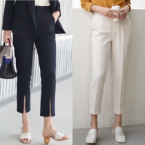 hug maker upgraded version of Japanese fabric closed eyes into the design sense straight tube slim pipe pants Joker pants