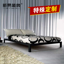 Simple iron bed double bed single children's bed 1 2 iron bed modern iron bed frame 1 5 meters 1 8 meters tatami
