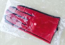 New genuine China Eastern Airlines Shanghai Airlines flight attendant special sheepskin gloves red and black two-color airline distribution